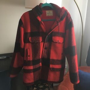 Vintage Plaid Johnson Woolen Mills Wool Coat